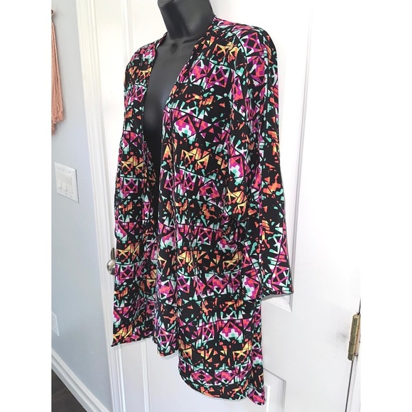 Lularoe colorful kimono shawl - Picture 2 of 4